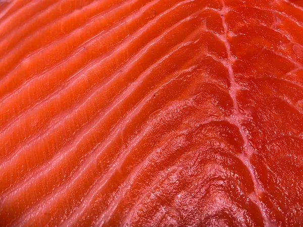 Background Texture Fillet Red Fish Sliced Pieces Salmon Red Fish — Foto de Stock