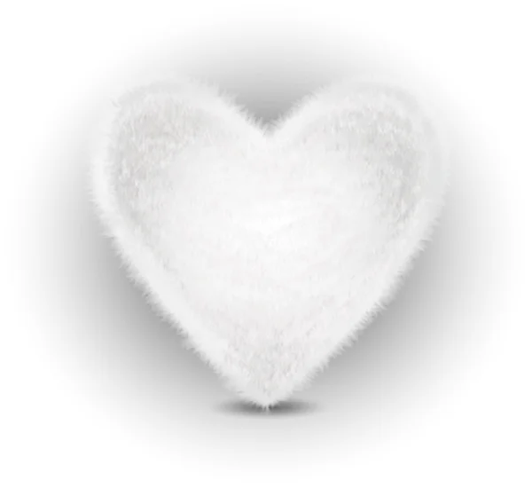 Corazón peludo — Archivo Imágenes Vectoriales