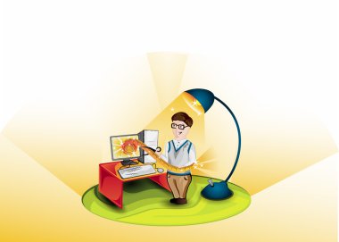 bilgisayar programcısı illüstrasyon