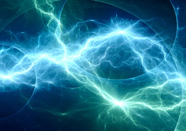 Blå fantasy lightning — Stockfoto