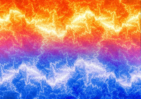 Fire and ice fractal lightning