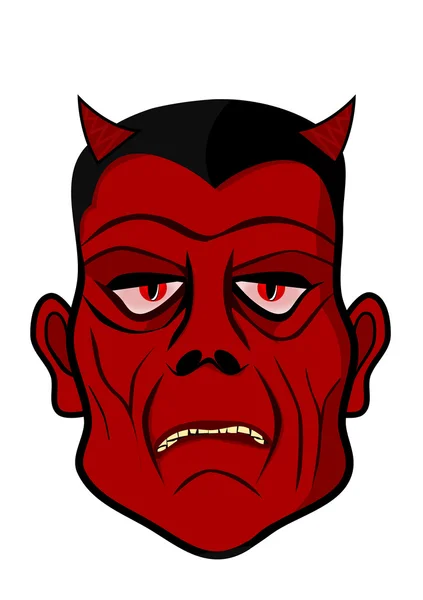 Cabeza del diablo — Vector de stock