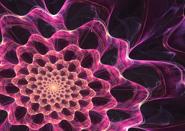 Flor fractal abstracta — Foto de Stock
