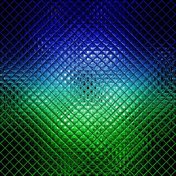 Mozaika szklana niebieski i zielony — Zdjęcie stockowe
