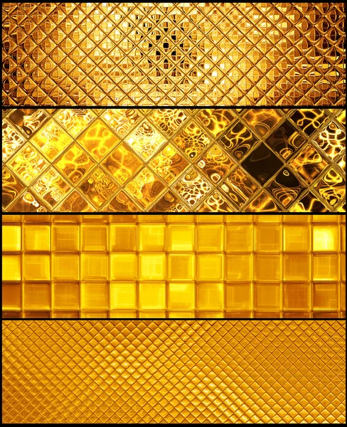 Goldene Mosaik-Banner — Stockfoto