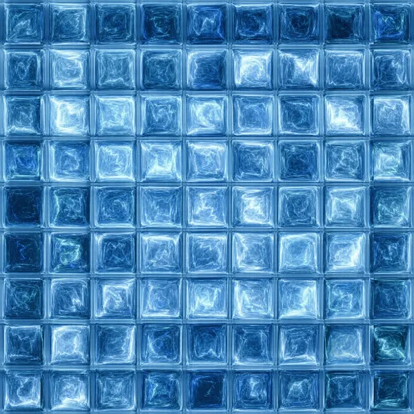 Mosaïque en verre bleu — Photo