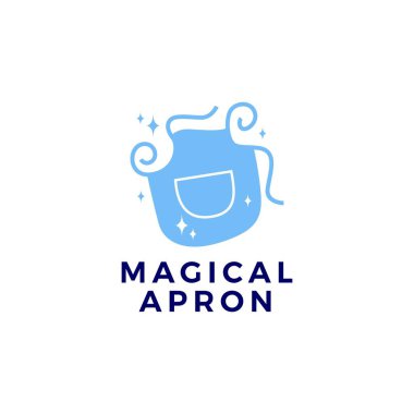 Sihirli Önlük Logo Vektörü Simgesi İllüstrasyonu