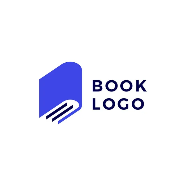 Libro Logo Vector Icono Ilustración — Vector de stock