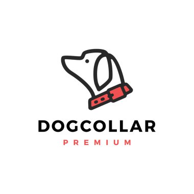 dog collar logo vector icon illustration