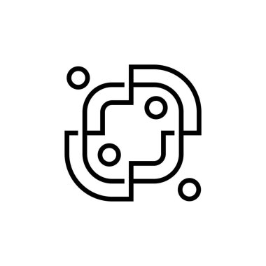 people diversity community team family outline logo vector icon illustration