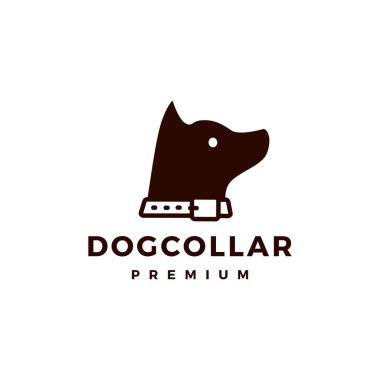 dog collar logo vector icon illustration