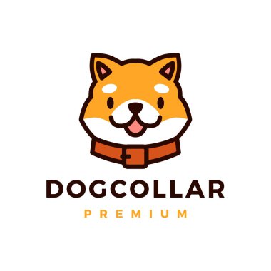 dog collar logo vector icon illustration