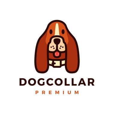 dog collar logo vector icon illustration