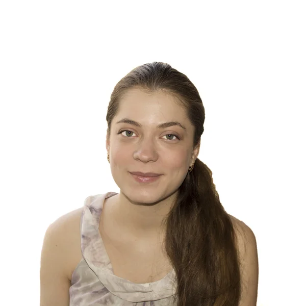 Retrato da mulher bonita jovem. — Fotografia de Stock