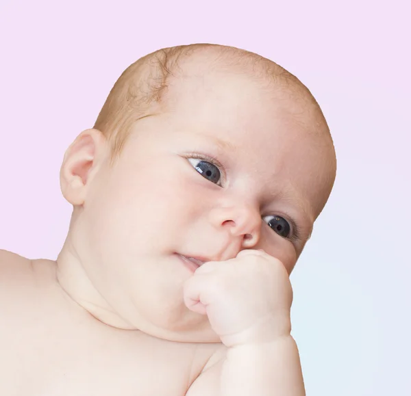 2 aylık bebek portresi. — Stok fotoğraf