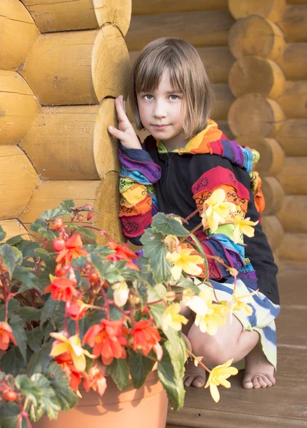 Porträt des Mädchens von 8 Jahren. — Stockfoto
