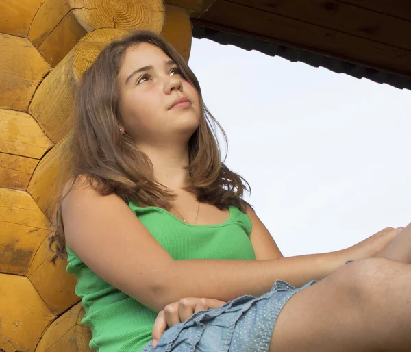 Retrato de la niña. — Foto de Stock