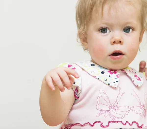 Portret van de baby van 11 maanden oud. — Stockfoto