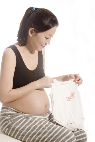 Pretty young pregnant woman — Stock Photo, Image