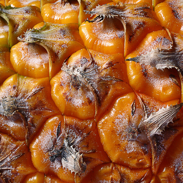 Pineapple, close-up texture