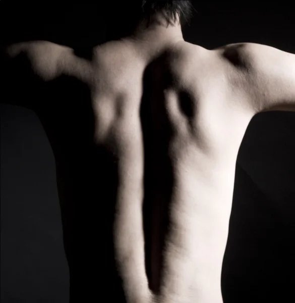 Vista posterior del hombre musculoso —  Fotos de Stock