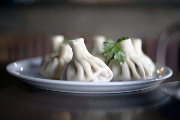 Georgian traditional dish - Hinkali.