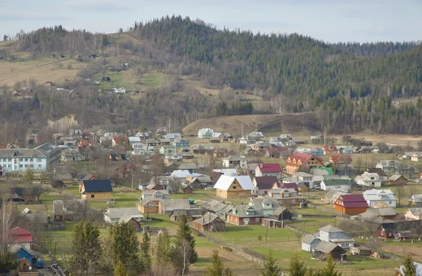 Colorful Ukrainian village. — Stock Photo, Image