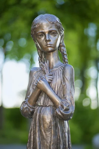 Detail of Memorial to victims of famine in Ukraine. — Stock Photo, Image