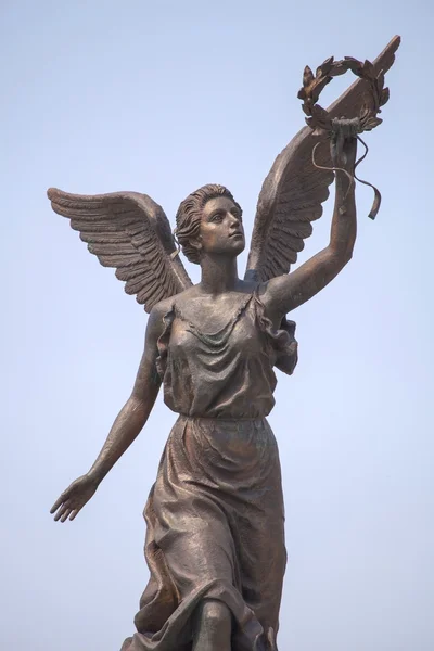 Goddess of victory Nike in Kharkov. Stock Picture