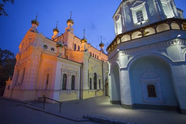 St basil s katedralen på natten. — Stockfoto