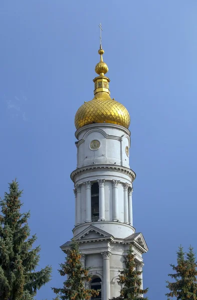市中心圣母升天大教堂的钟楼. — 图库照片
