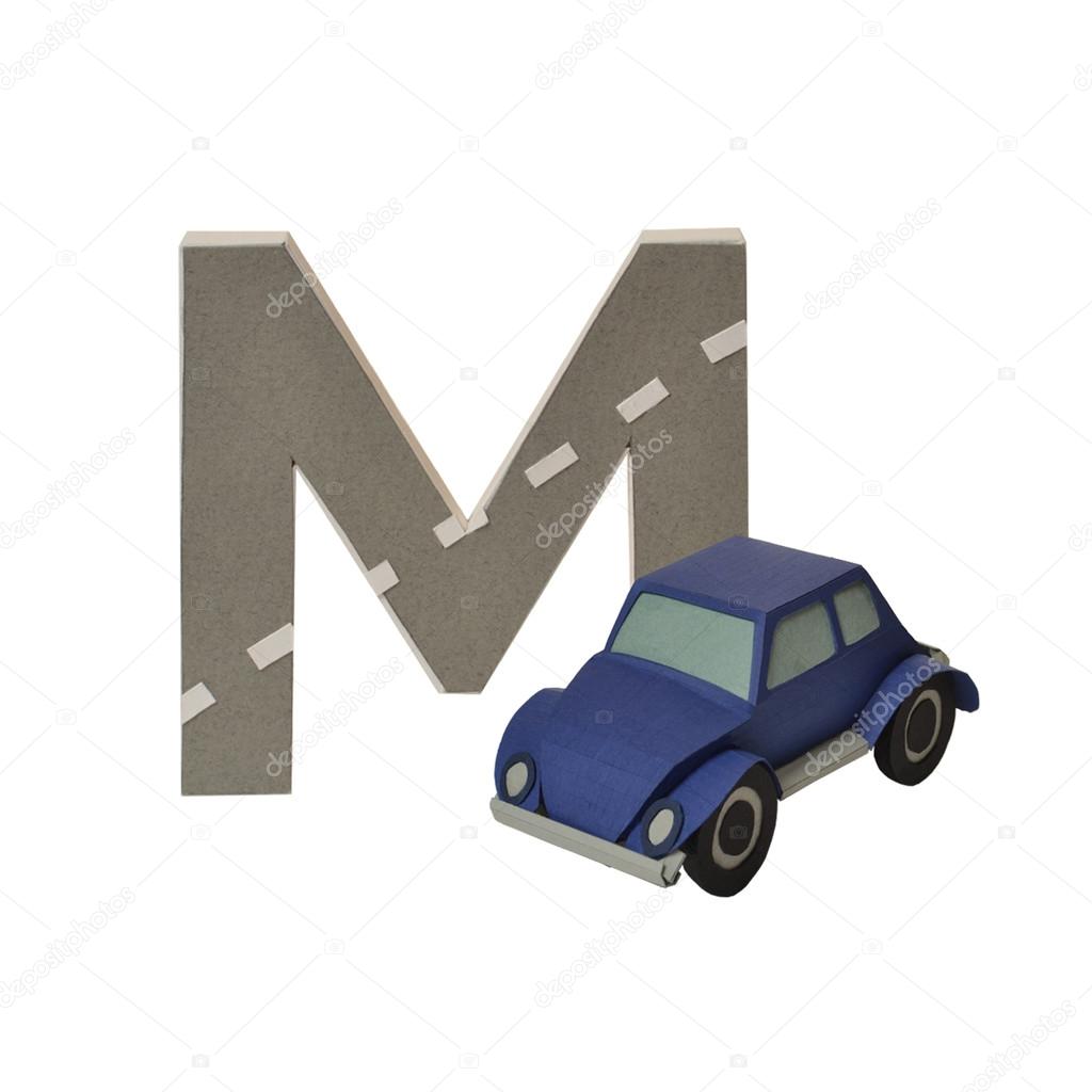 Russian alphabet letter M