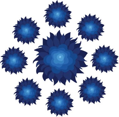 çiçek desenle vektör