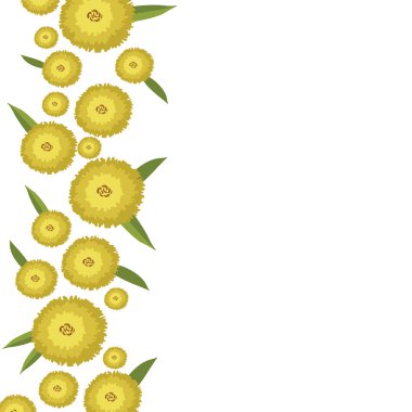 Çiçekli vektör illüstrasyonu