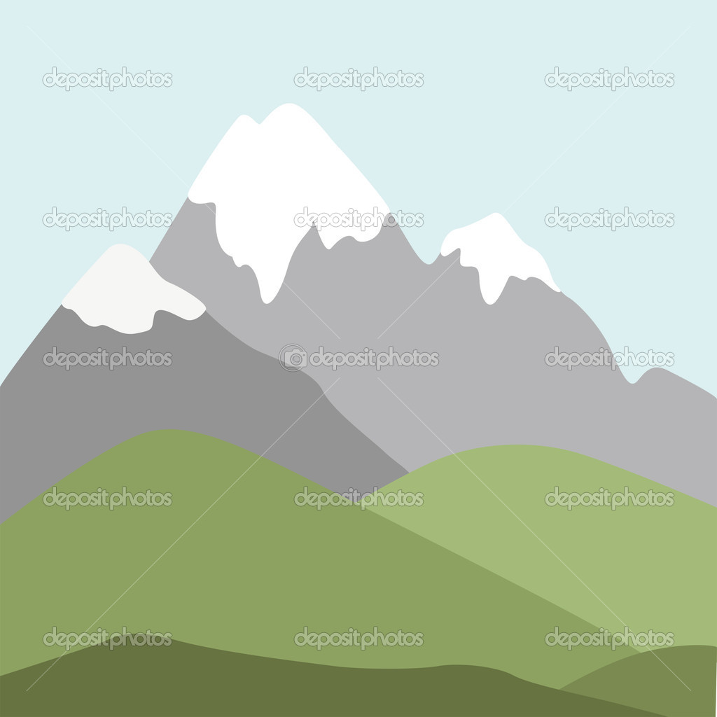 Vector illustration of mountains