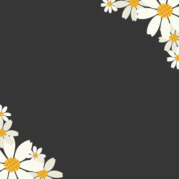 Vektorillustration mit Blumen — Stockvektor