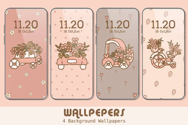 Kawaii Aesthetic iPhone Icon Set With Widgets and Wallpapers 