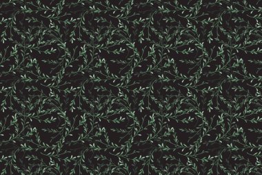 Arka plan Kusursuz Desensiz Doğa Çiçeği, çiçekler, suluboya tarzda yapraklar. 