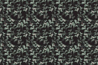 Arka plan Kusursuz Desensiz Doğa Çiçeği, çiçekler, suluboya tarzda yapraklar. 