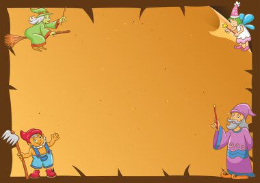 Fairytale kağıt çerçevesi.