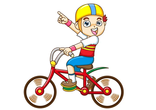 Boy Riding a bicycle — Stock Photo, Image
