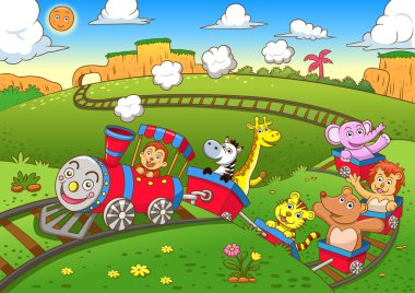sevimli hayvanlar treni