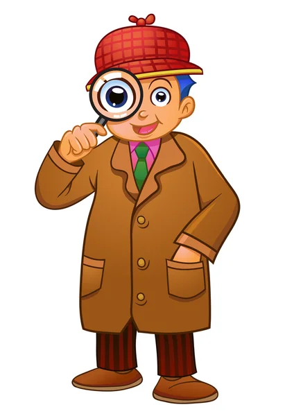 Detective boy — Stock Photo, Image