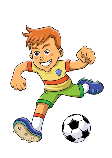 Soccer little player — Stock Vector © sababa66 #6584886