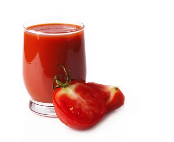 Geïsoleerde tomatensap — Stockfoto