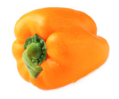 beyaz izole kırmızı biber.