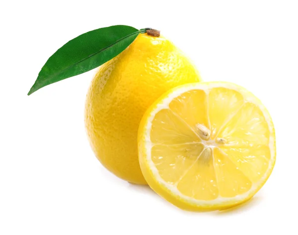 Ripe lemon isolated. — Stock Photo, Image