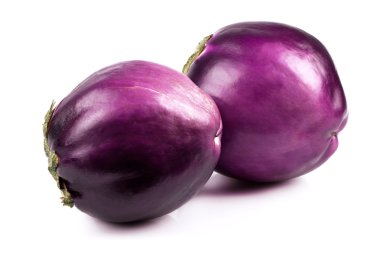 Patlıcan beyazda izole edilmiş..