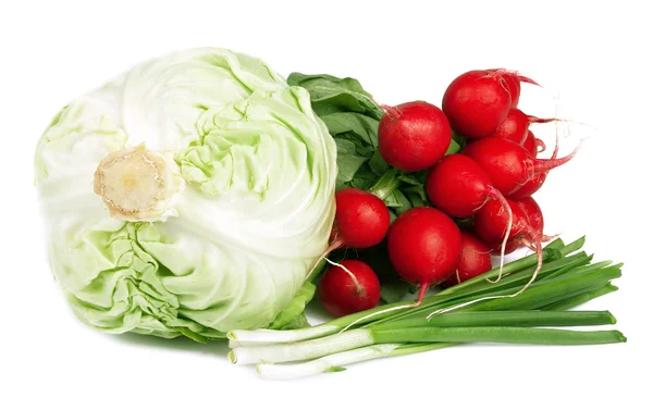 Fresh vegetables on white. — Stock Photo, Image