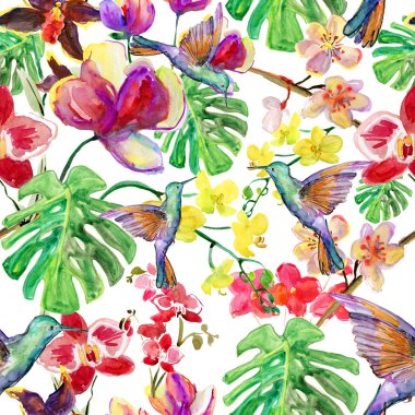 Seamless watercolor pattern. clipart